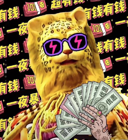 微博上超级火的最新春节用金钱豹头像